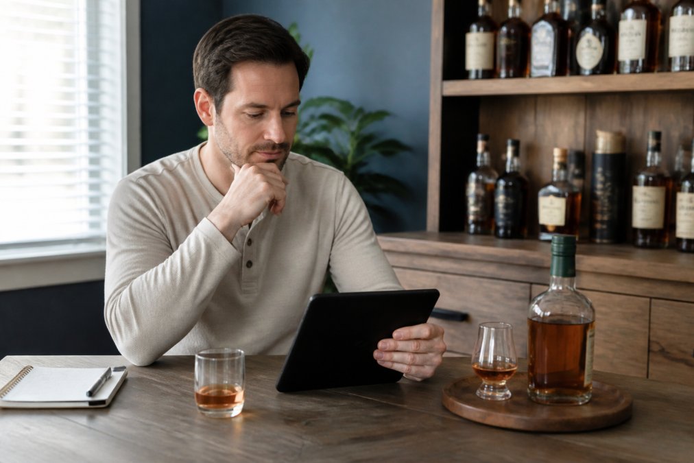 Software tools interface for tracking whiskey bottle value