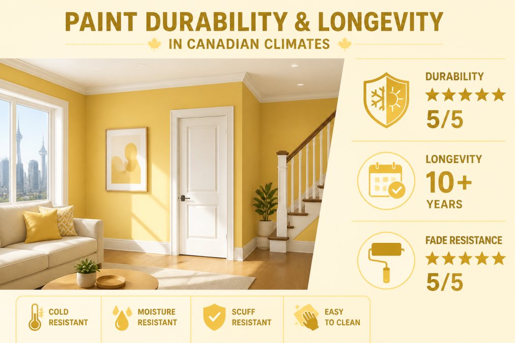 Professional illustration showing benjamin moore vs behr