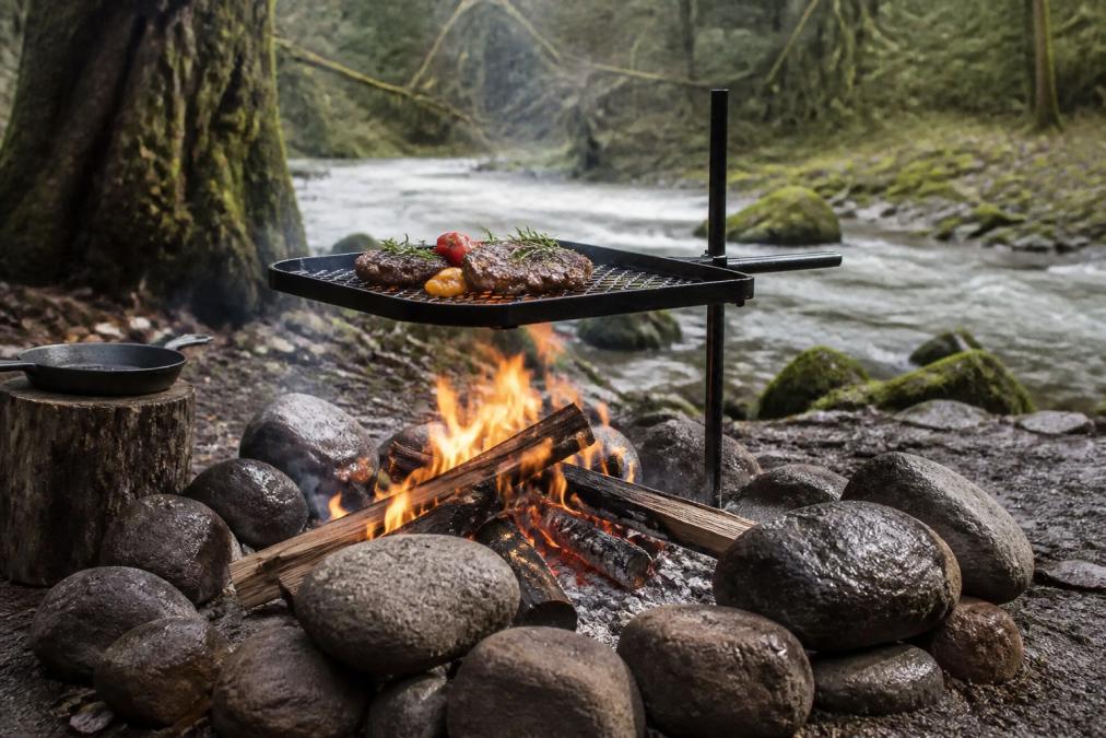 Best Adjustable Campfire Grill for Backcountry