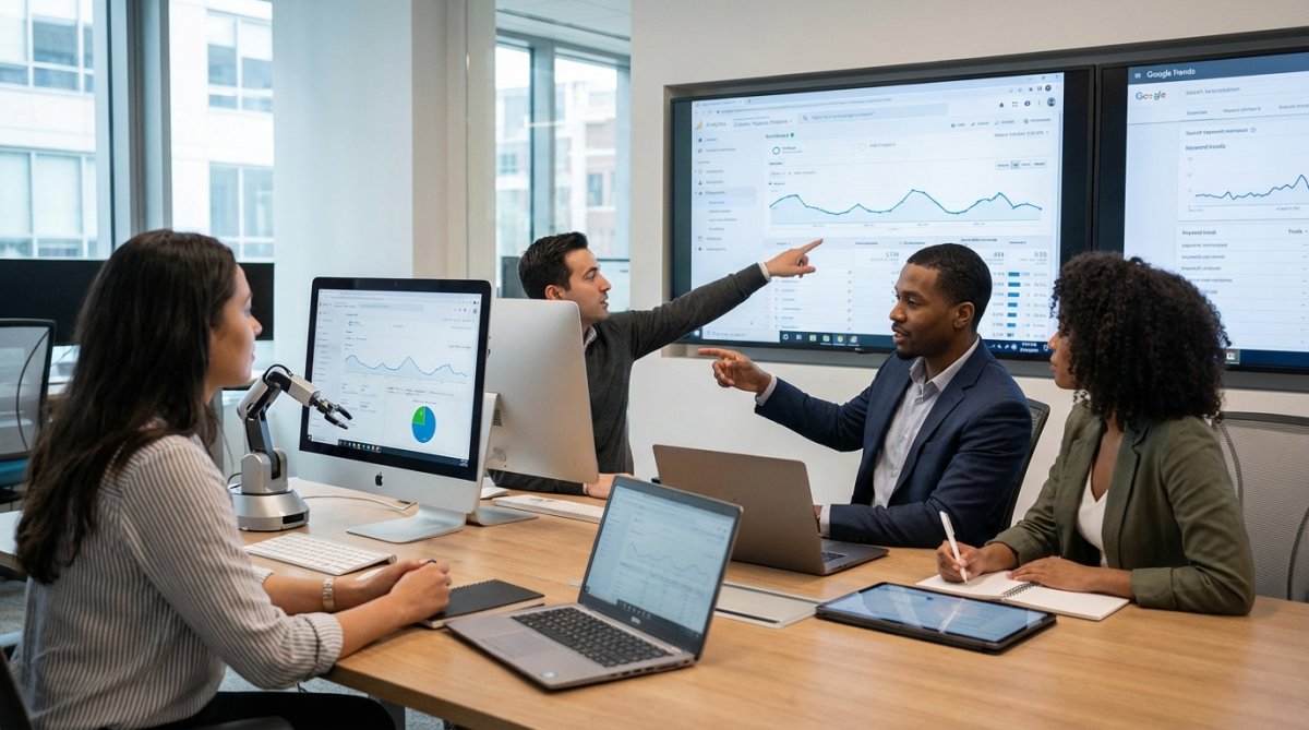 Comparison table highlighting key features and pricing of top AI SEO tools