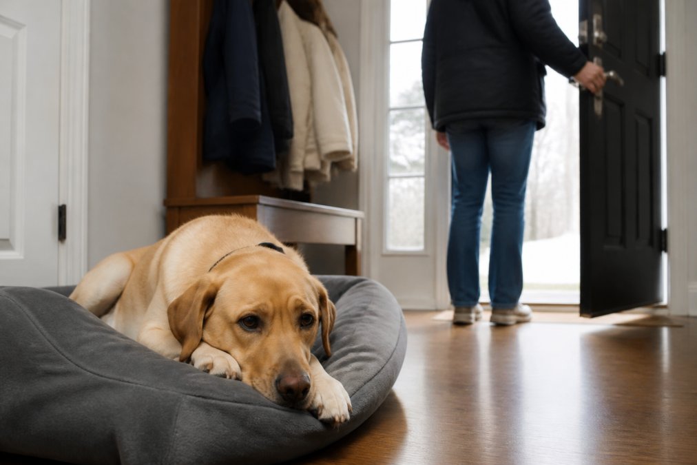 6-week desensitization timeline showing anxiety reduction steps as alternatives for anxious dogs during boarding