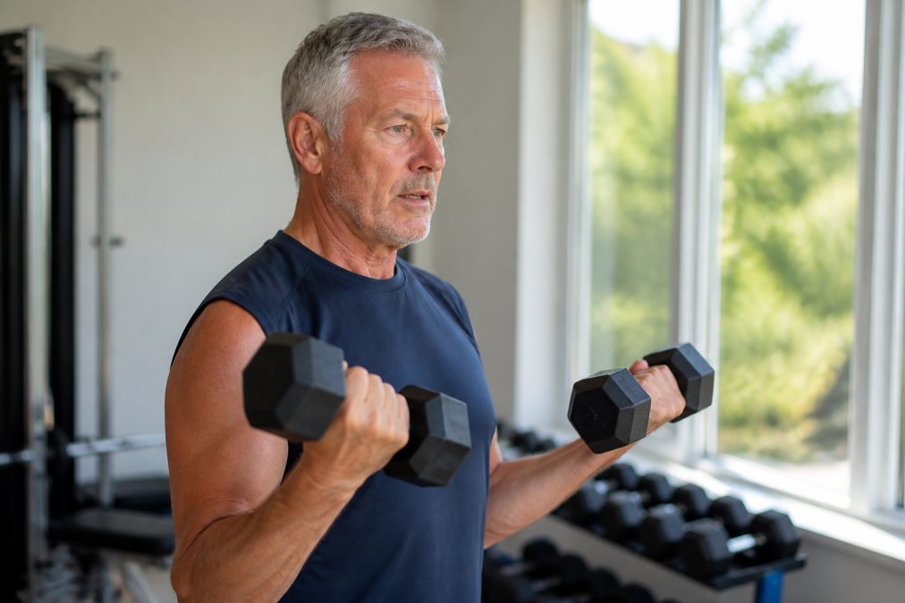 Professional illustration showing Older for anti aging supplements