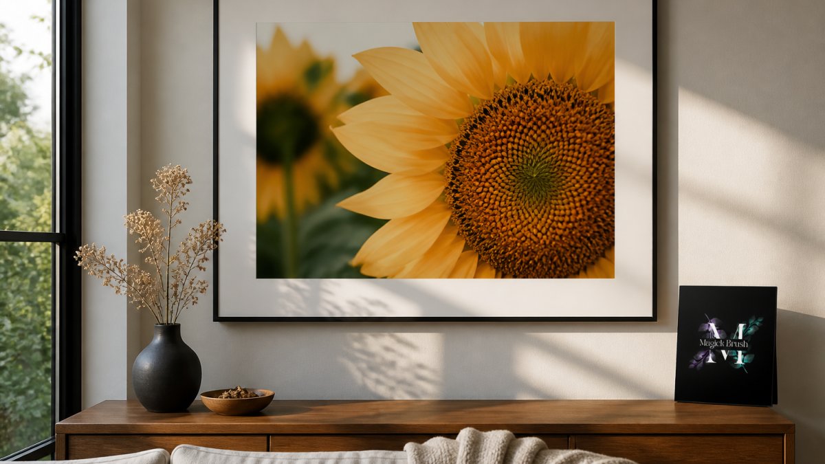 Infographic illustrating the selection process for choosing fine-art nature photography prints as gifts