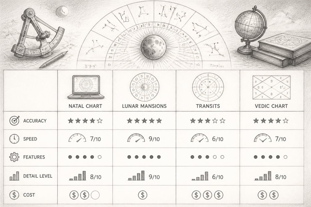 Best Astrology Calculators: A 2026 Accuracy Comparison