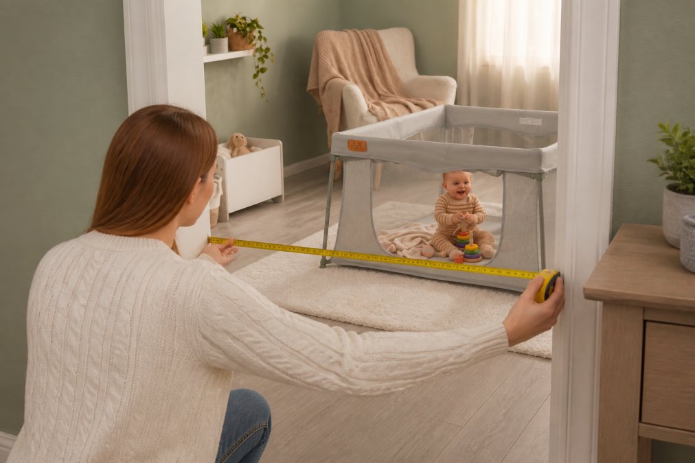 Professional illustration showing Parent for baby safety gates