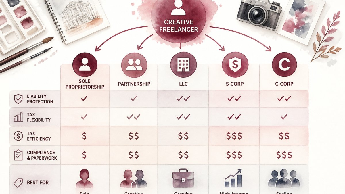 Best Business Entity for Creative Freelancers