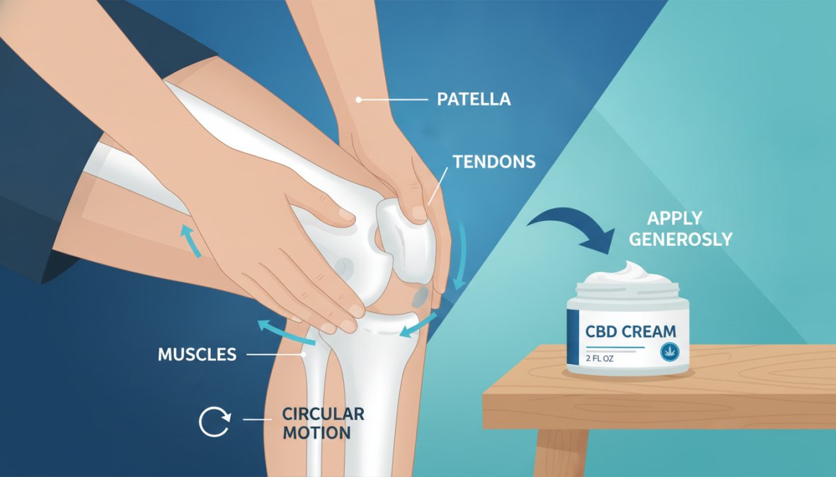 Step-by-step visual guide for cbd topical cream for joint pain