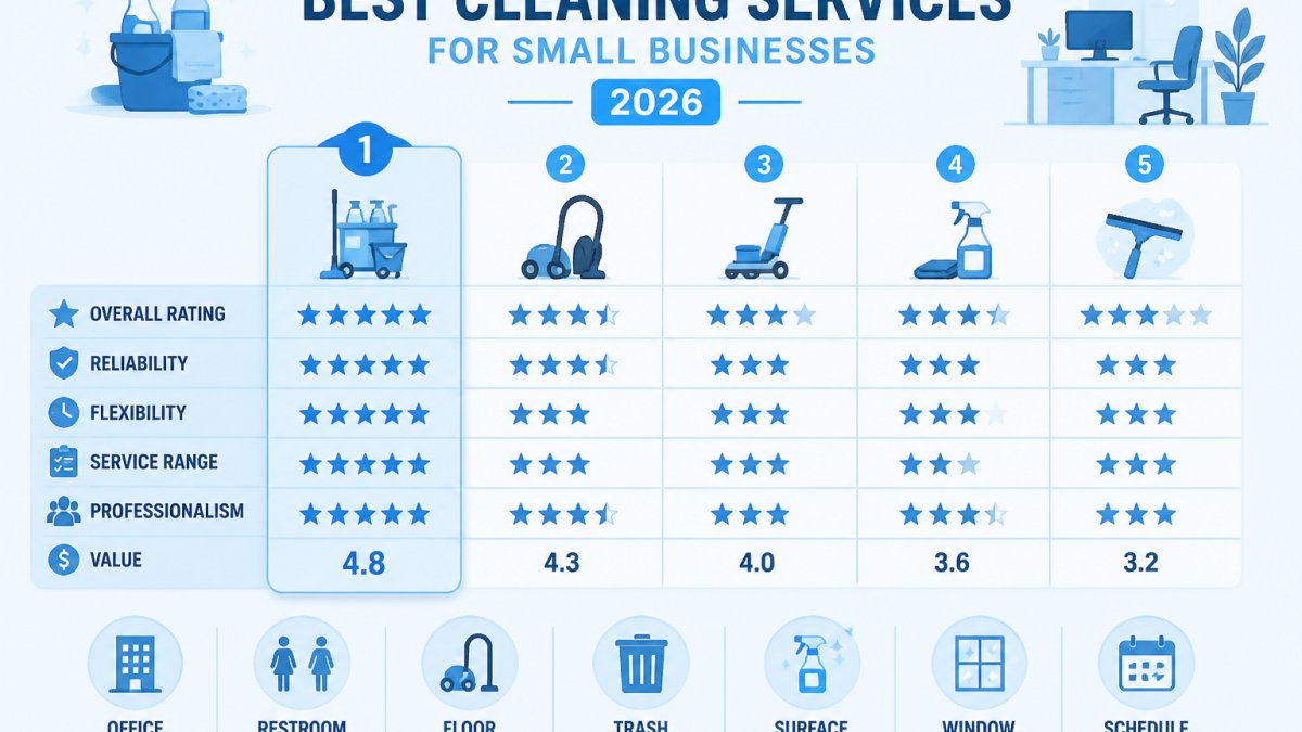 Best Cleaning Services for Small Businesses in 2026