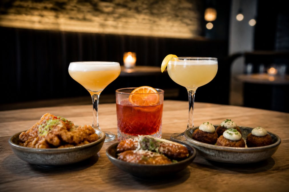 Best Cocktail Bars in Aberdeen City Centre — listicle feature image from Hammerman's, a Scottish small plates restaurant and cocktail bar at 1 Golden Square, Aberdeen