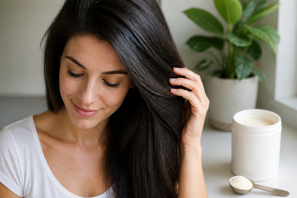 Step-by-step visual guide for collagen supplement for women