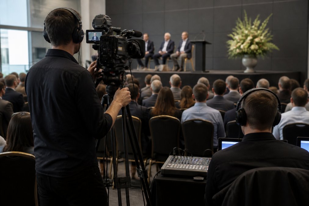 Professional illustration showing Professional for corporate live streaming providers