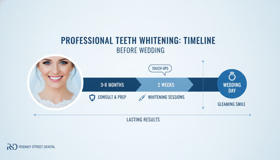 Professional illustration showing best cosmetic dental treatments for wedding