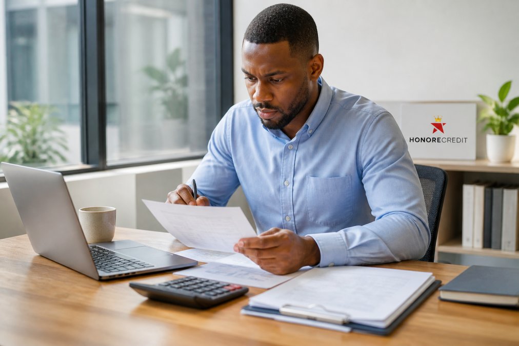 Professional illustration showing Small for credit monitoring for businesses