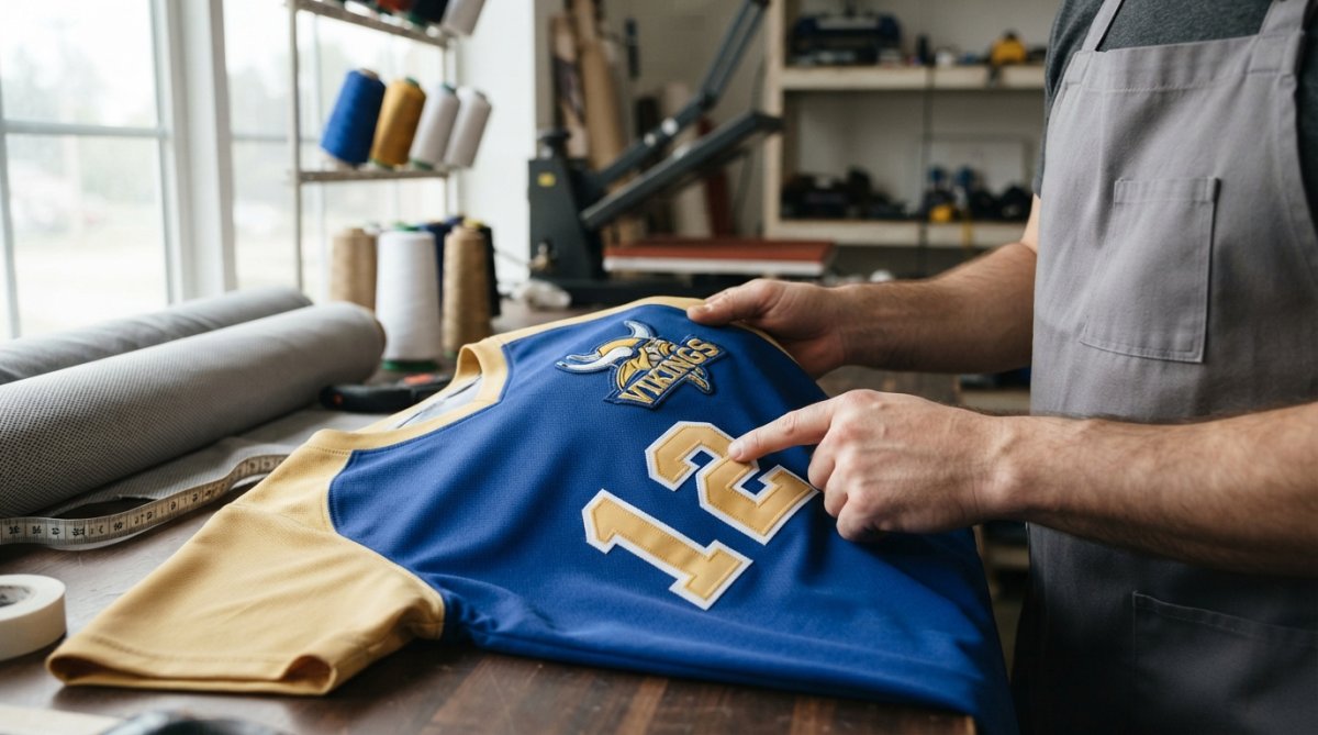 Professional illustration showing Close for best custom apparel shops for youth sports