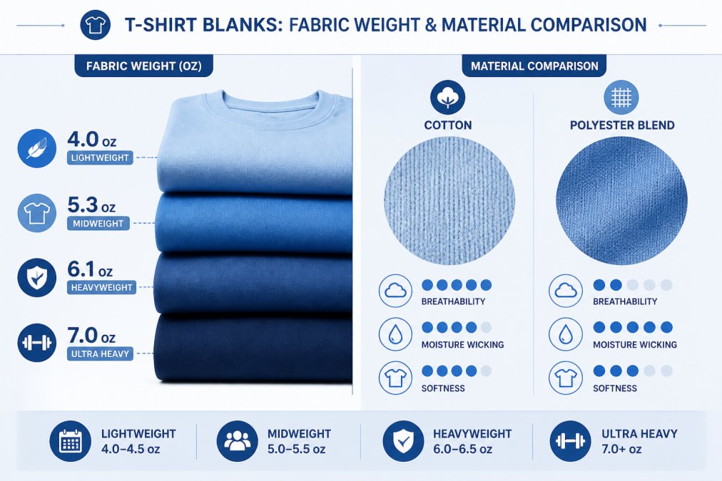 Side-by-side comparison of best custom shirt printing for events