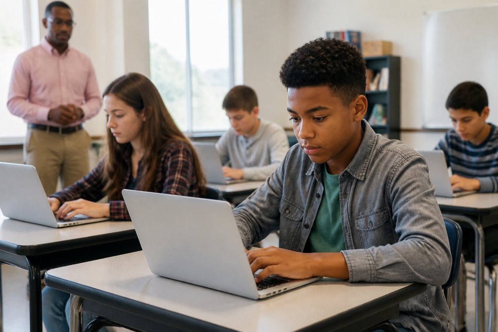 Best practices diagram for Students for digital assessment platforms K-12