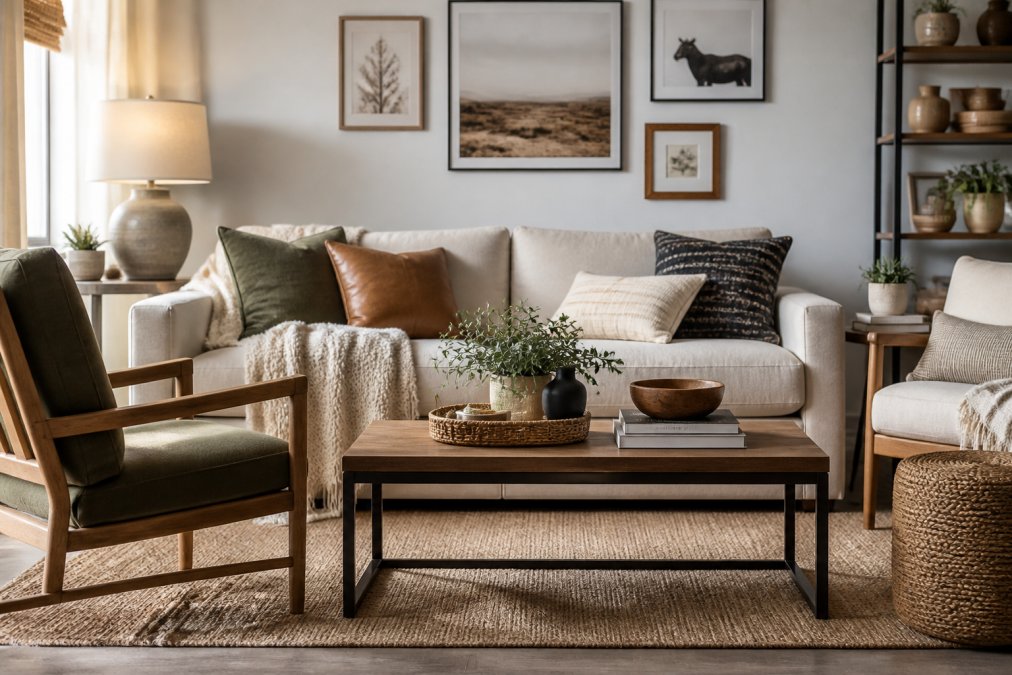 Professional illustration showing best discount sites for home goods