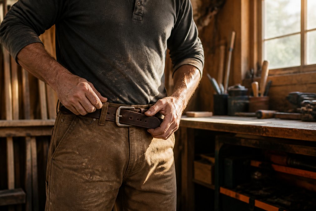 Software tools interface for work and worker and dusty concepts for durable leather belt