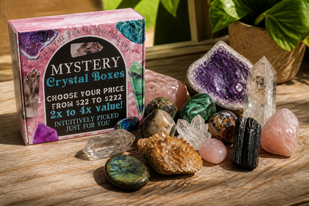 Professional illustration showing quartz and collection and raw concepts for ethically sourced crystals