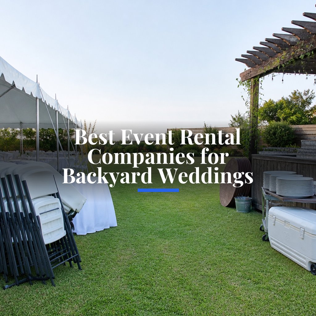 Best Event Rental Companies for Backyard Weddings