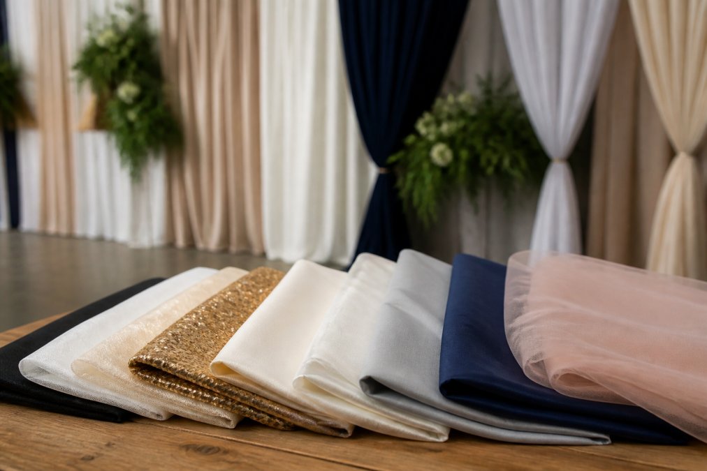 Best Fabric for Event Backdrops: 8 Top Choices