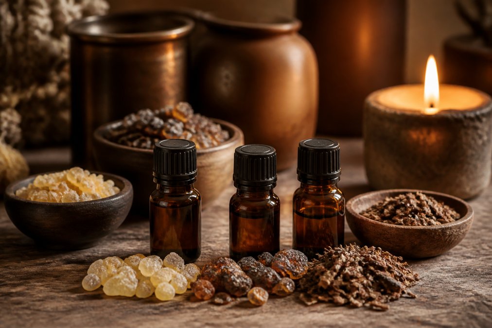 Professional illustration showing Amber for faith-inspired fragrance gifts