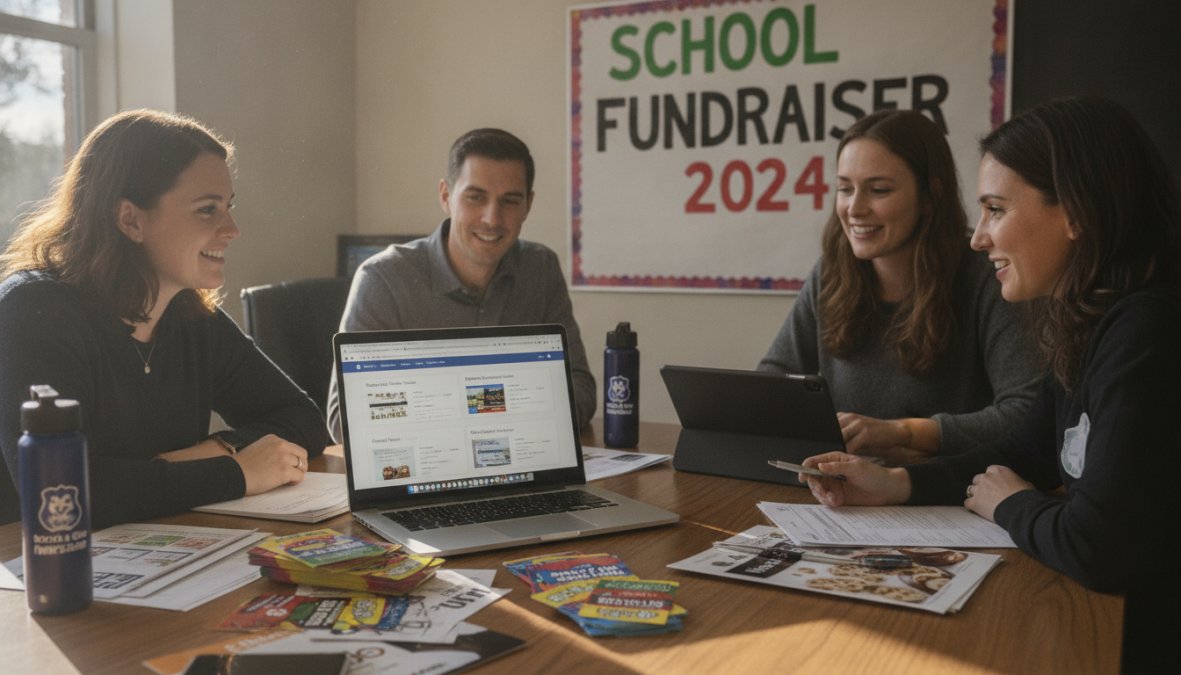 Visual comparison chart showing best fundraising companies for schools