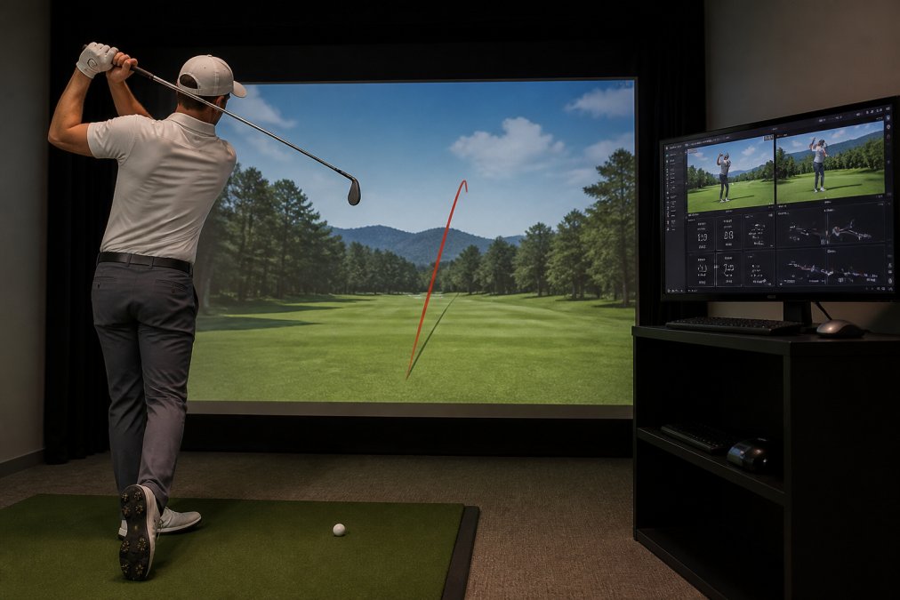 Visual comparison chart showing best golf simulator