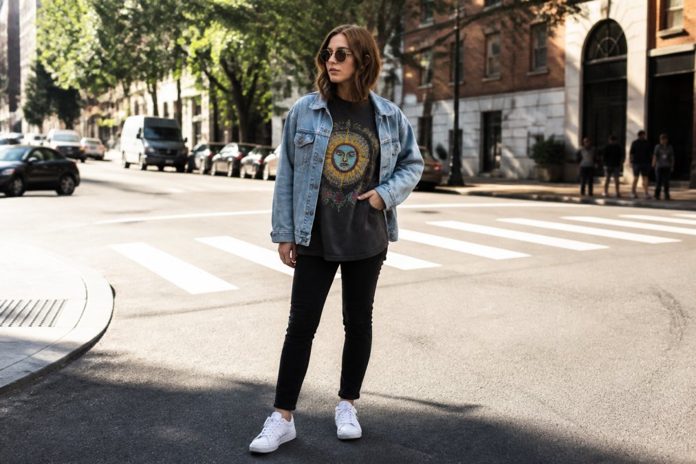 Step-by-step visual guide for graphic tee brands