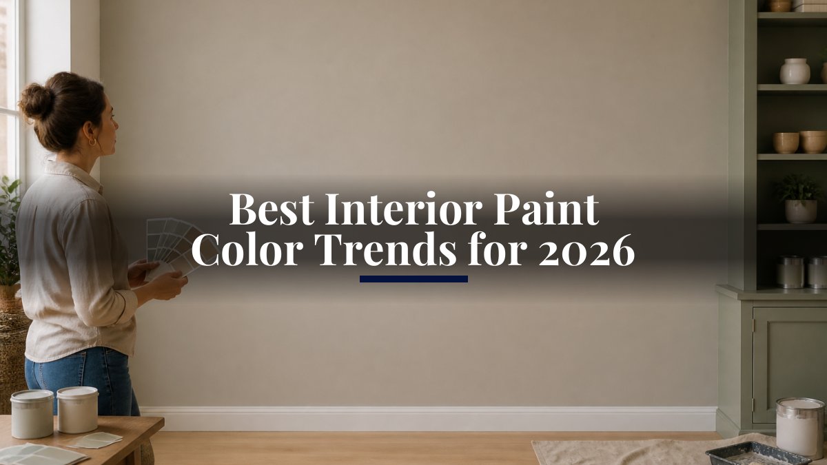 Best Interior Paint Color Trends for 2026