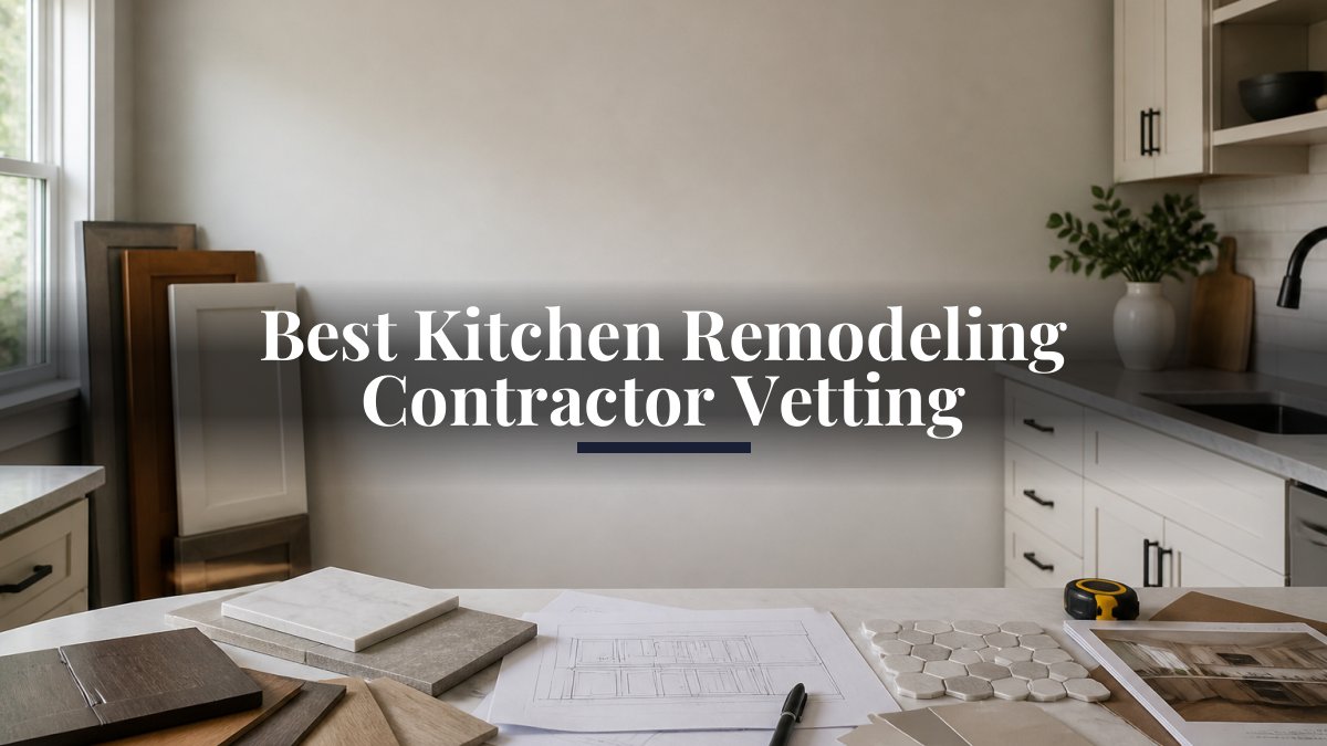 Best Kitchen Remodeling Contractor Vetting