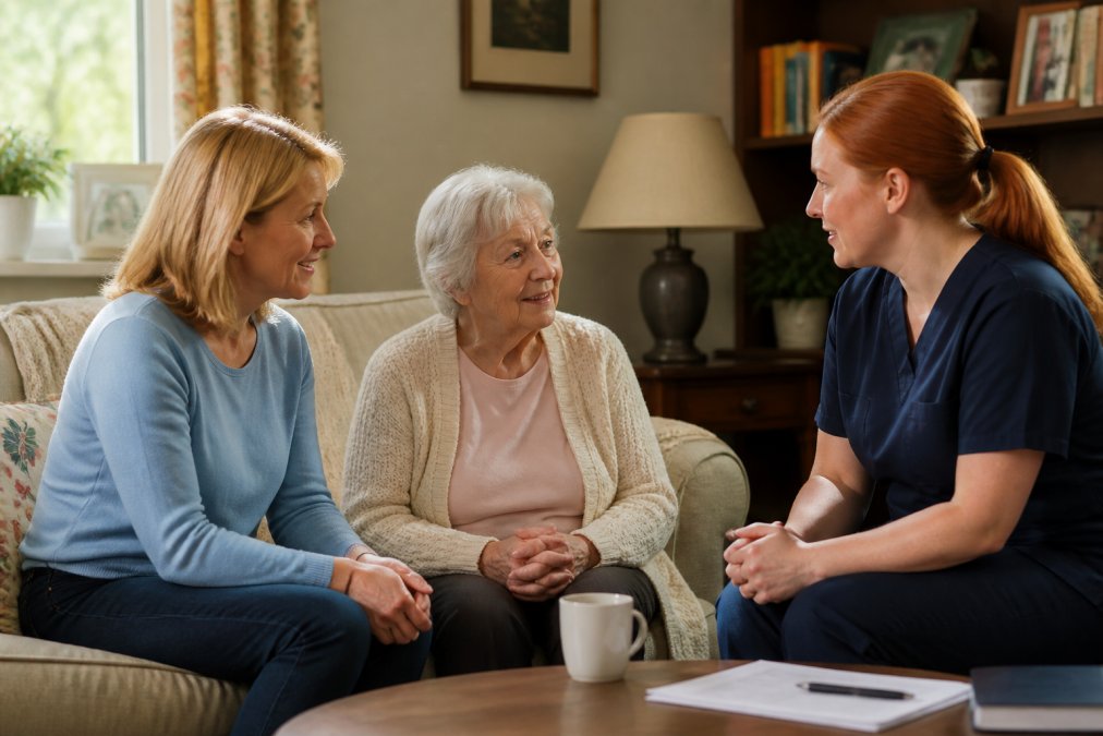 Step-by-step visual guide for Family for live-in care providers