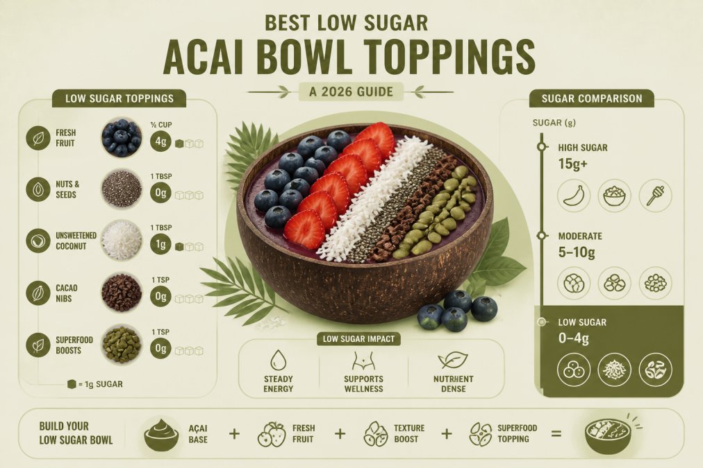 Best Low Sugar Acai Bowl Toppings: A 2026 Guide