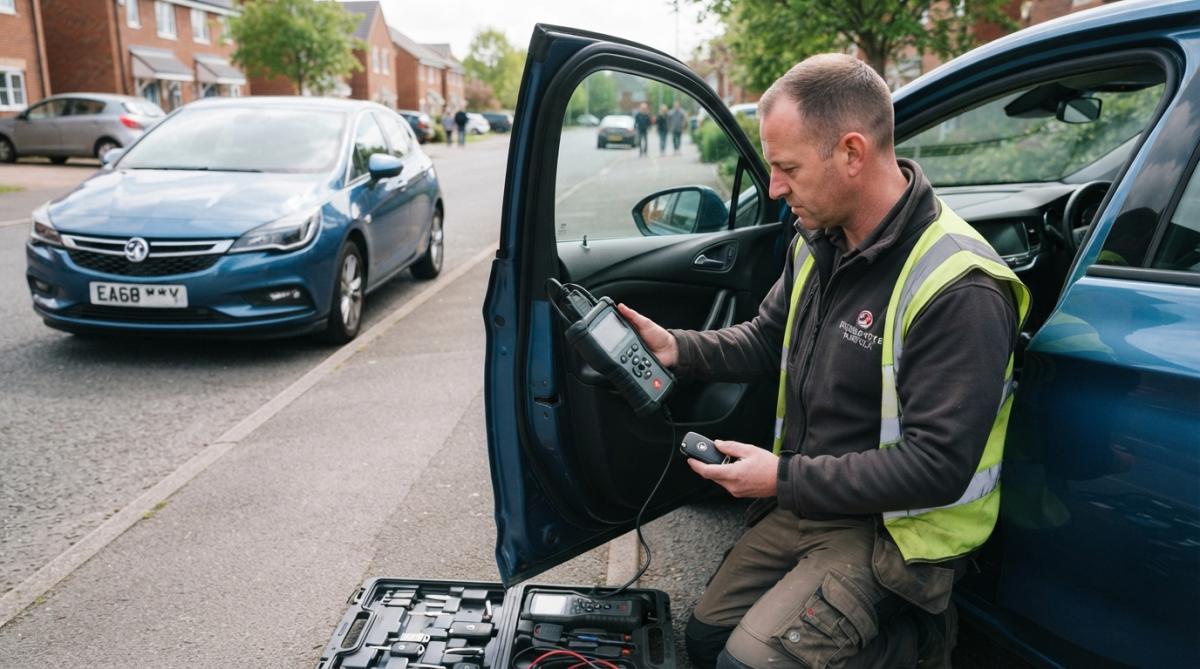 Professional illustration showing Professional for best mobile car locksmith in Norfolk
