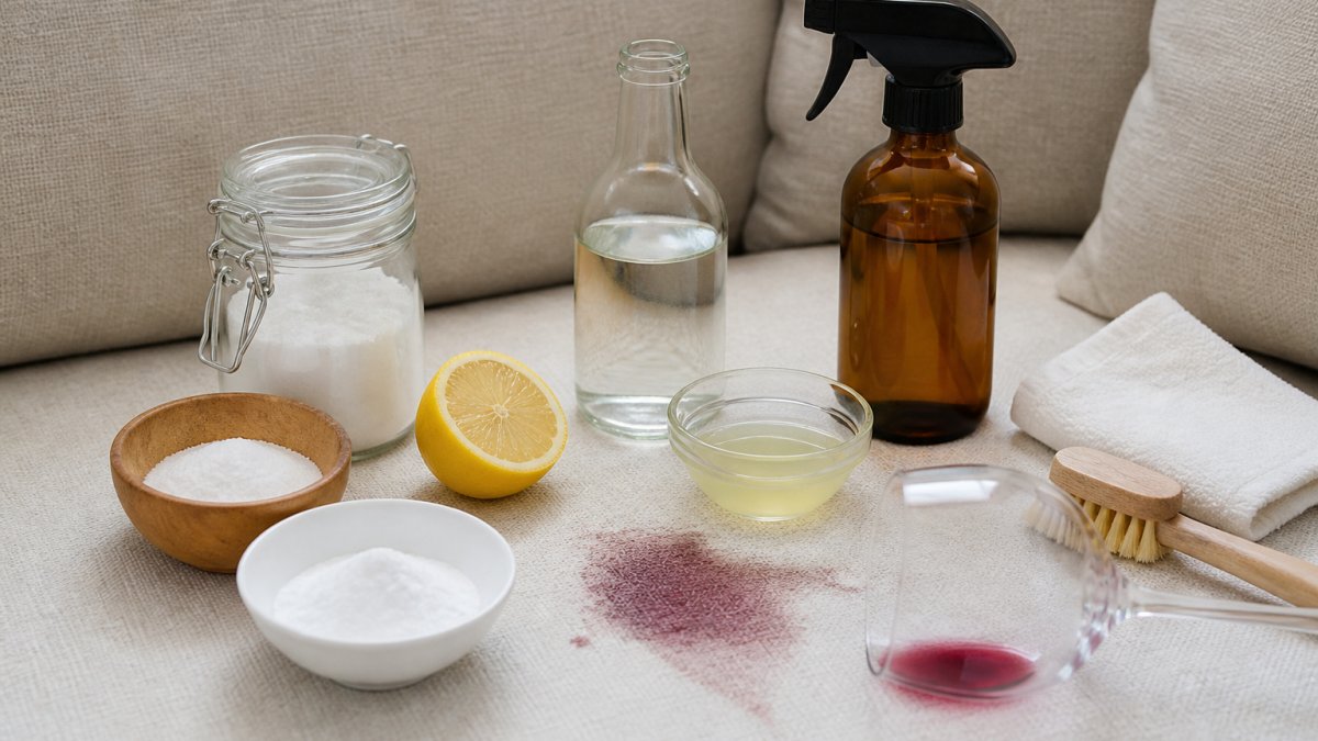 Best Natural Wine Stain Removers for Upholstery
