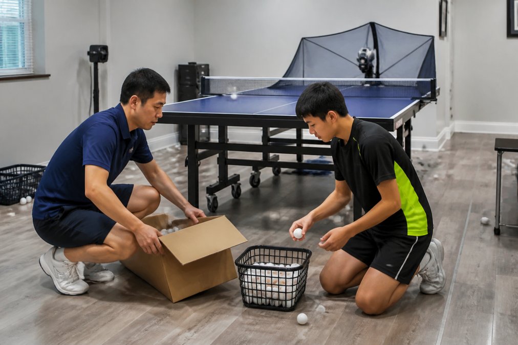 Step-by-step guide on using a handheld ball collector as an efficient Newgy alternative for home training sessions