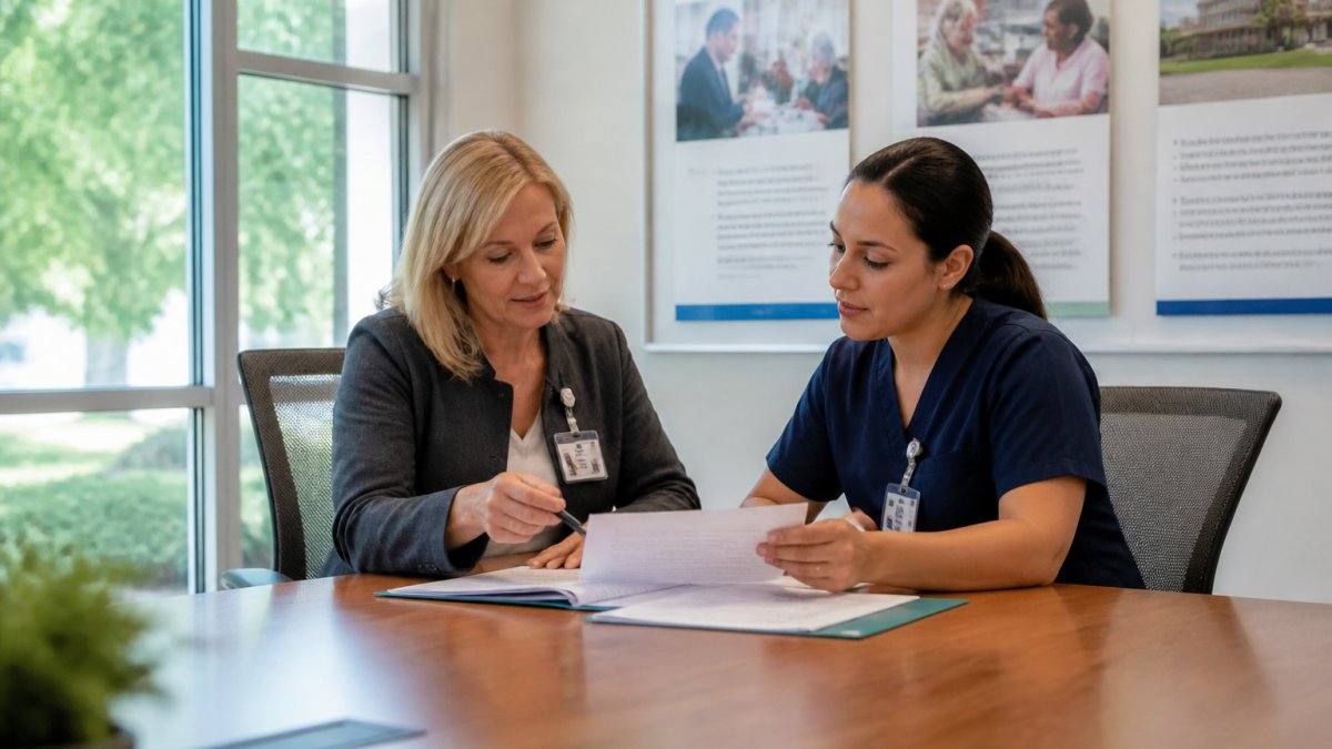 Process flowchart for the best nurse staffing agency for skilled nursing facilities and facility collaboration