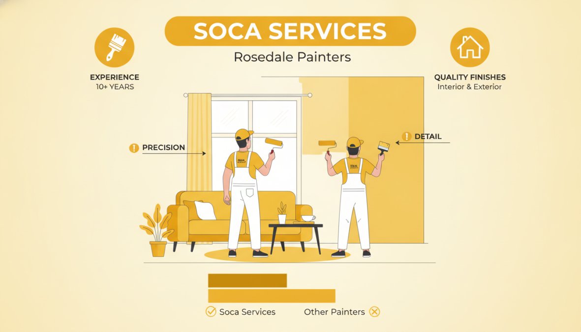 Professional illustration showing best painting contractors in Rosedale Toronto list