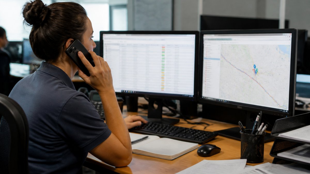 Infographic showing the process of dispatching field service teams from initial work order intake to final closeout.