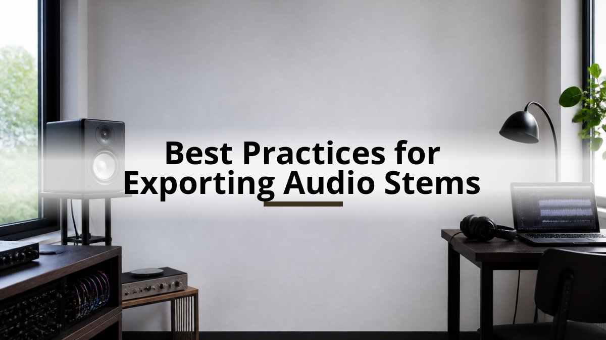 Best Practices for Exporting Audio Stems