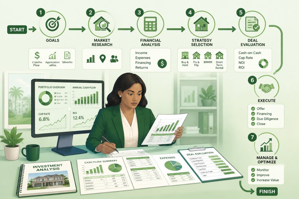 Data-driven framework for selecting a real estate investment strategy using financial spreadsheets and analysis.