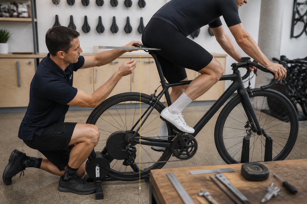 Illustration showing the benefits of bike and fit and specialist concepts for road bikes for long rides