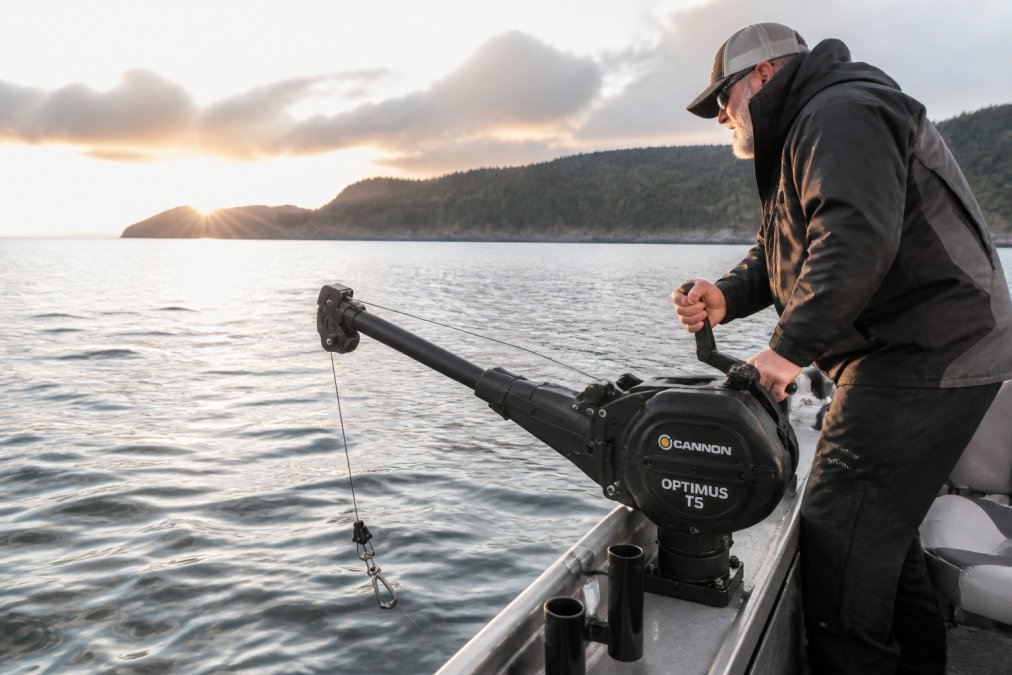Professional illustration showing Experienced, Pacific Northwest for salmon trolling gear