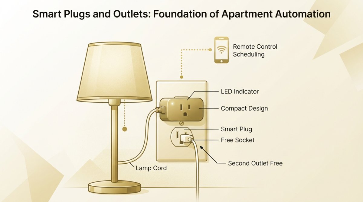 Automation workflow diagram for best smart gadgets for apartments