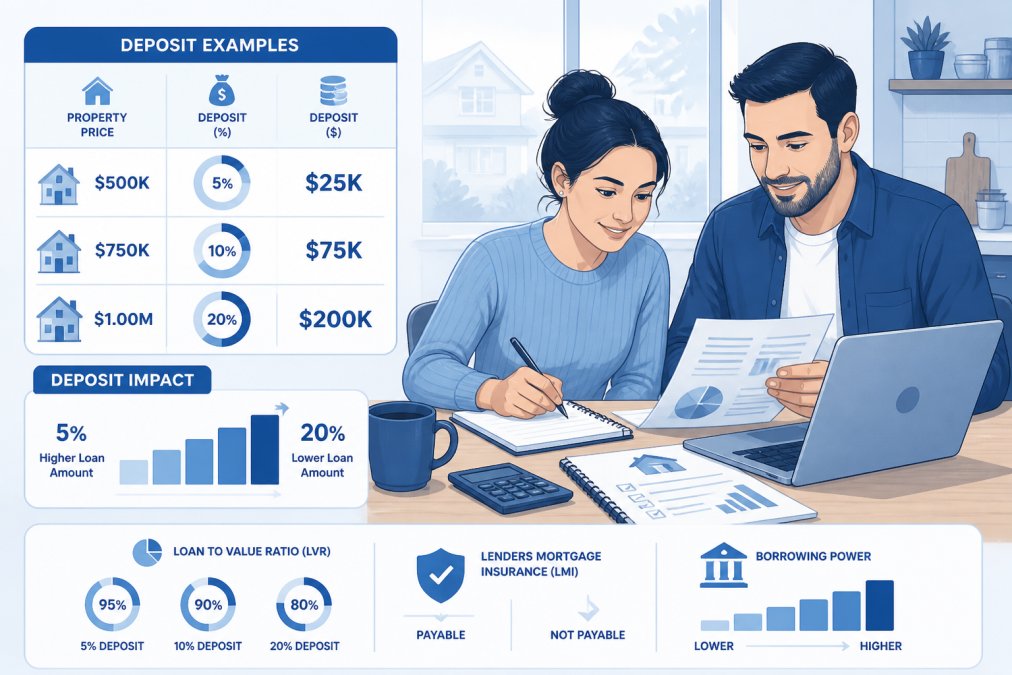 Professional illustration showing first home buyers