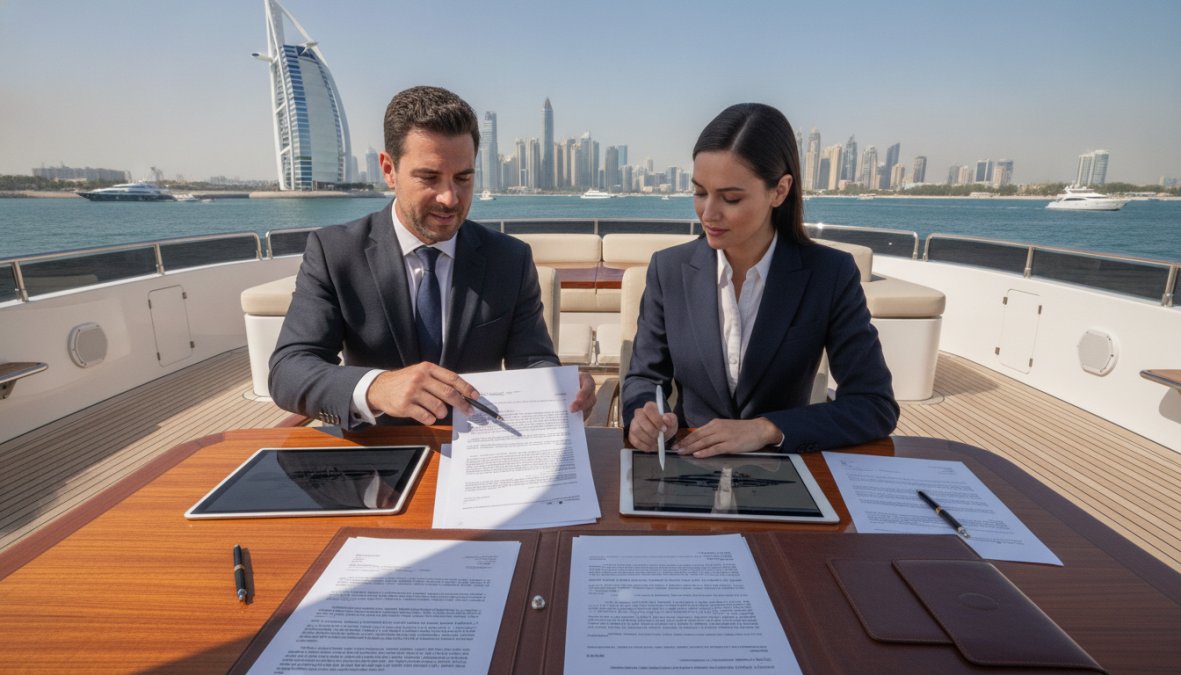 Step-by-step visual guide for best superyacht brokers in Dubai
