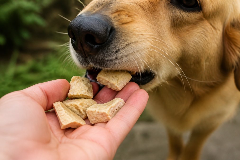 Professional illustration showing best treats for picky eater dogs