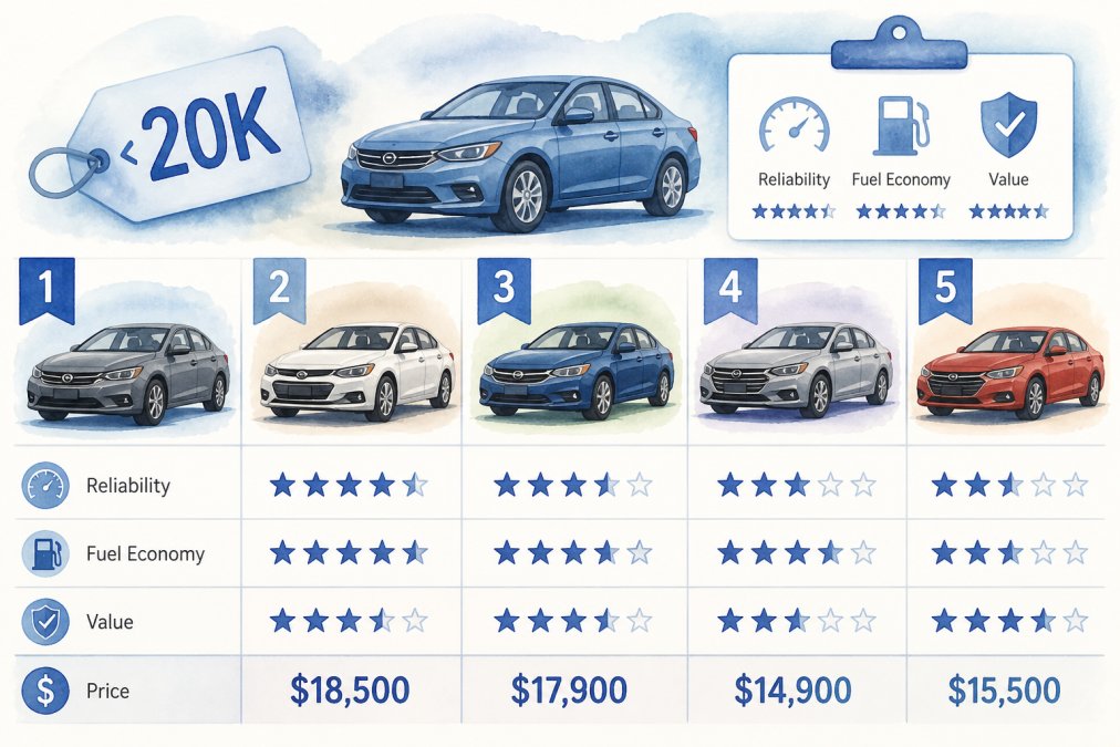 Best Used Sedans Under 20k: 2026 Buyer's Guide