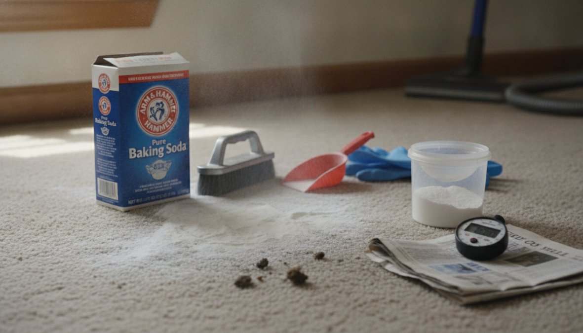 Step-by-step visual guide for Close for best way to remove carpet odors