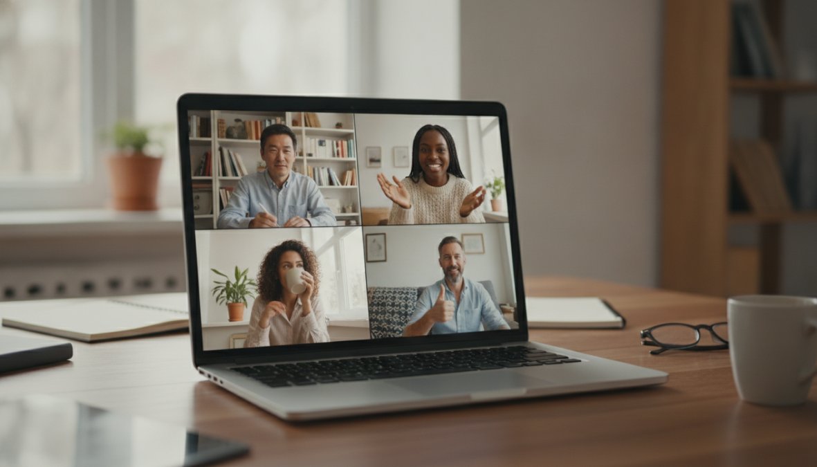 Professional illustration showing best ways to manage remote teams